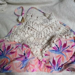 Malibu swimsuit top size large